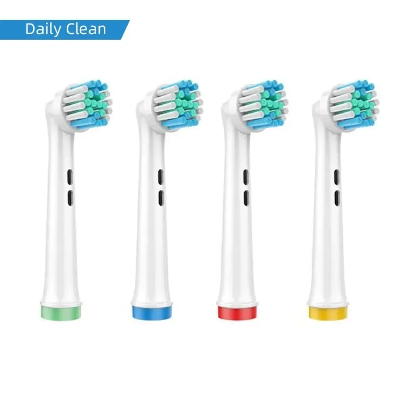 Brosses à dents électriques Dupont, lot de 4 têtes de rechange, compatibles Oral-B, pour un blanchiment des dents et des soins doux 7