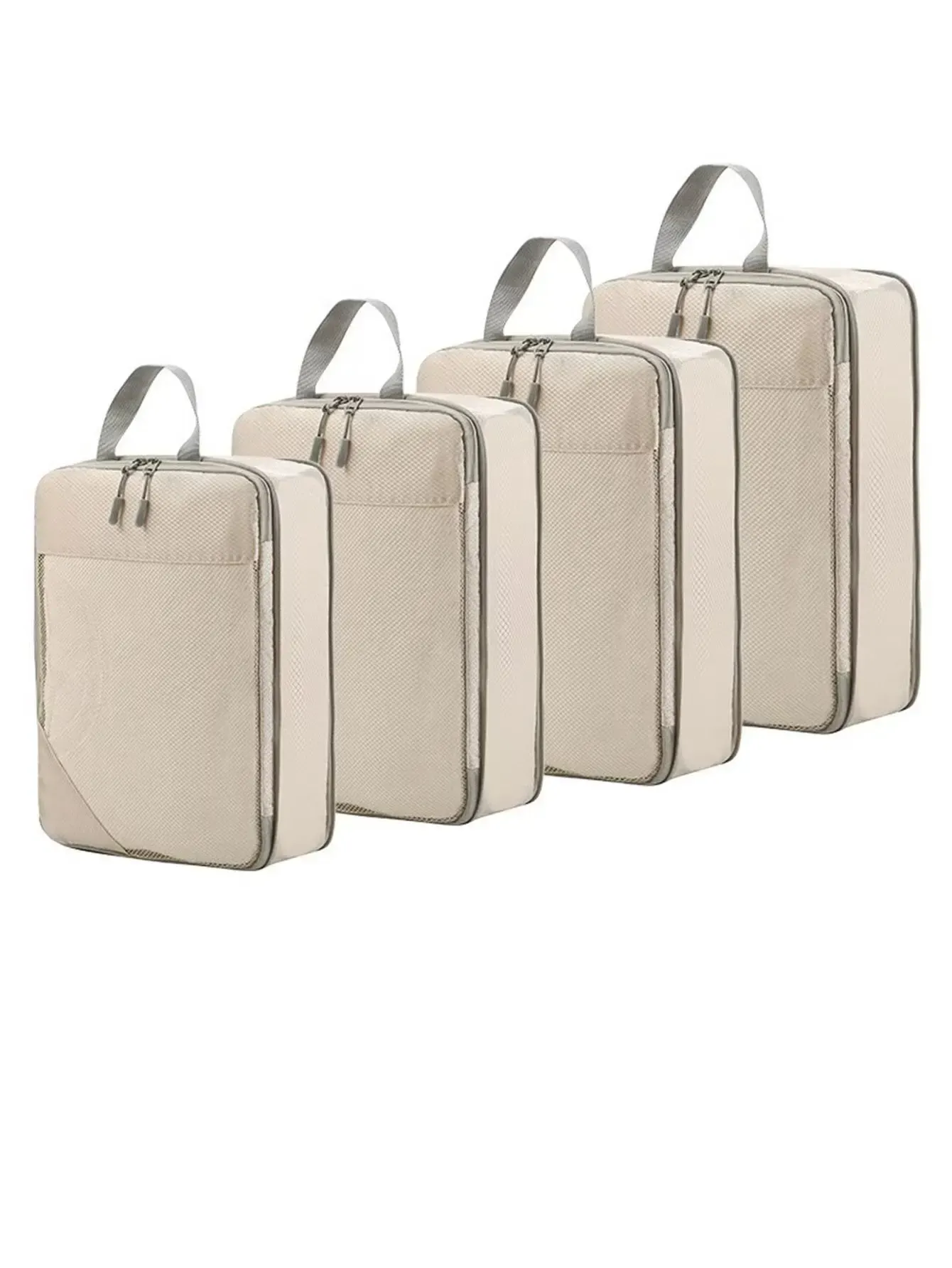 Cubes d'emballage compressibles pour valise, organisateurs de voyage extensibles et légers 27