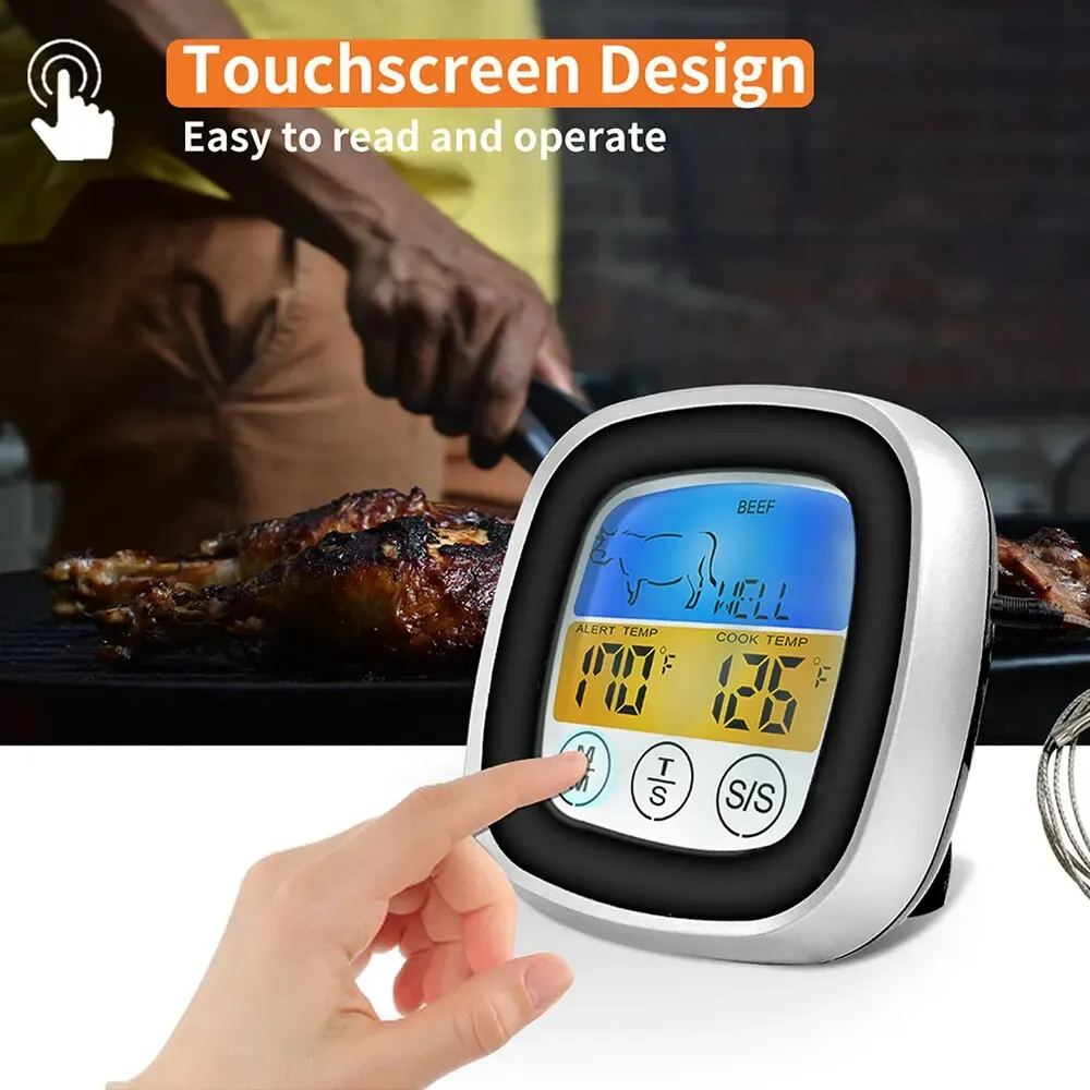 Thermomètre de cuisine numérique à écran tactile