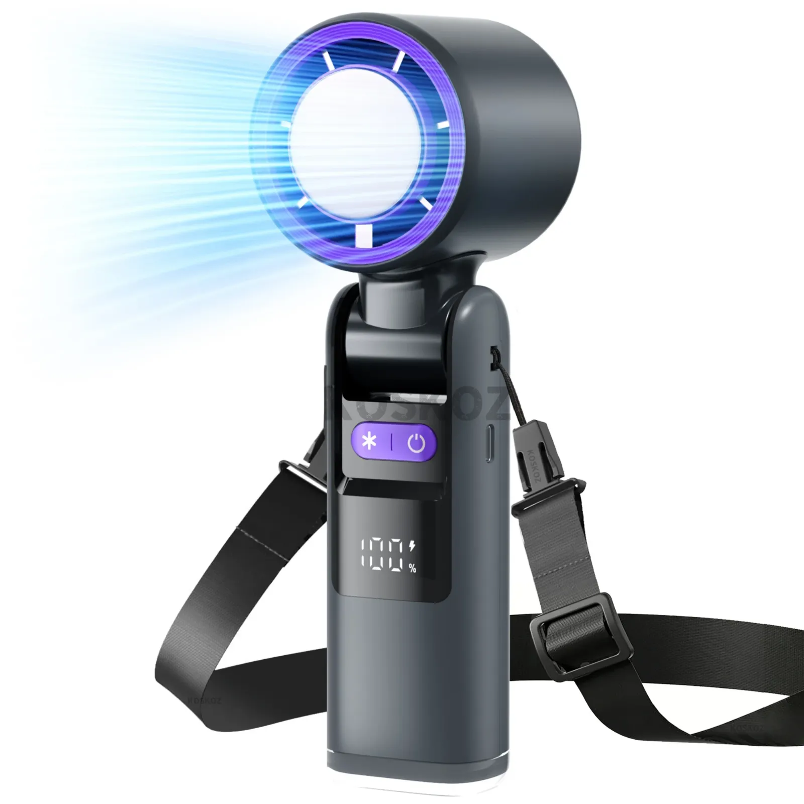 Ventilateur portable turbo, vue d'ensemble