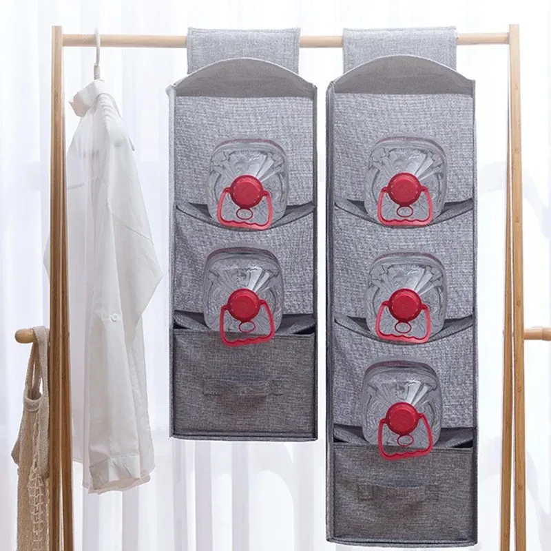 Sac de rangement suspendu portable pour armoire – Style tiroir, lavable, pour vêtements 5