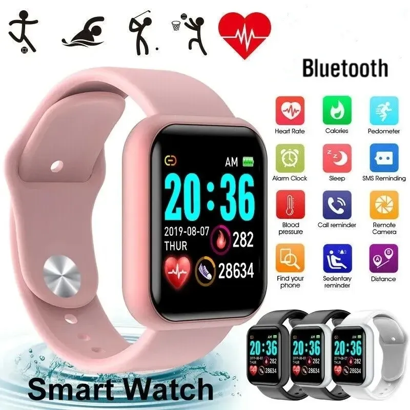 Montre connectée unisexe Bluetooth avec suivi d'activité, moniteur de sommeil et lecteur de musique - Image 1