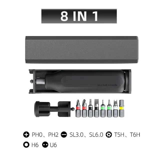 Jeu de tournevis de précision magnétique 46 en 1 avec embouts Torx, Hex et Phillips pour téléphone, montre et ordinateur portable 14