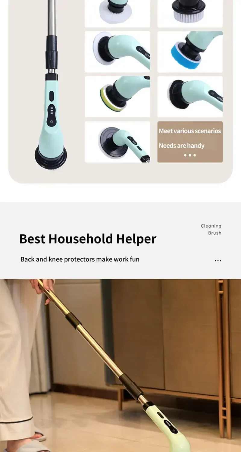 Utilisation de la brosse dans la cuisine