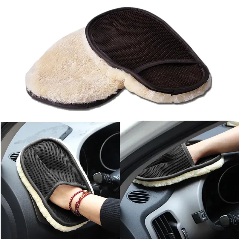 Gant de lavage auto en microfibre douce pour voitures et motos, entretien de la carrosserie - Image 1