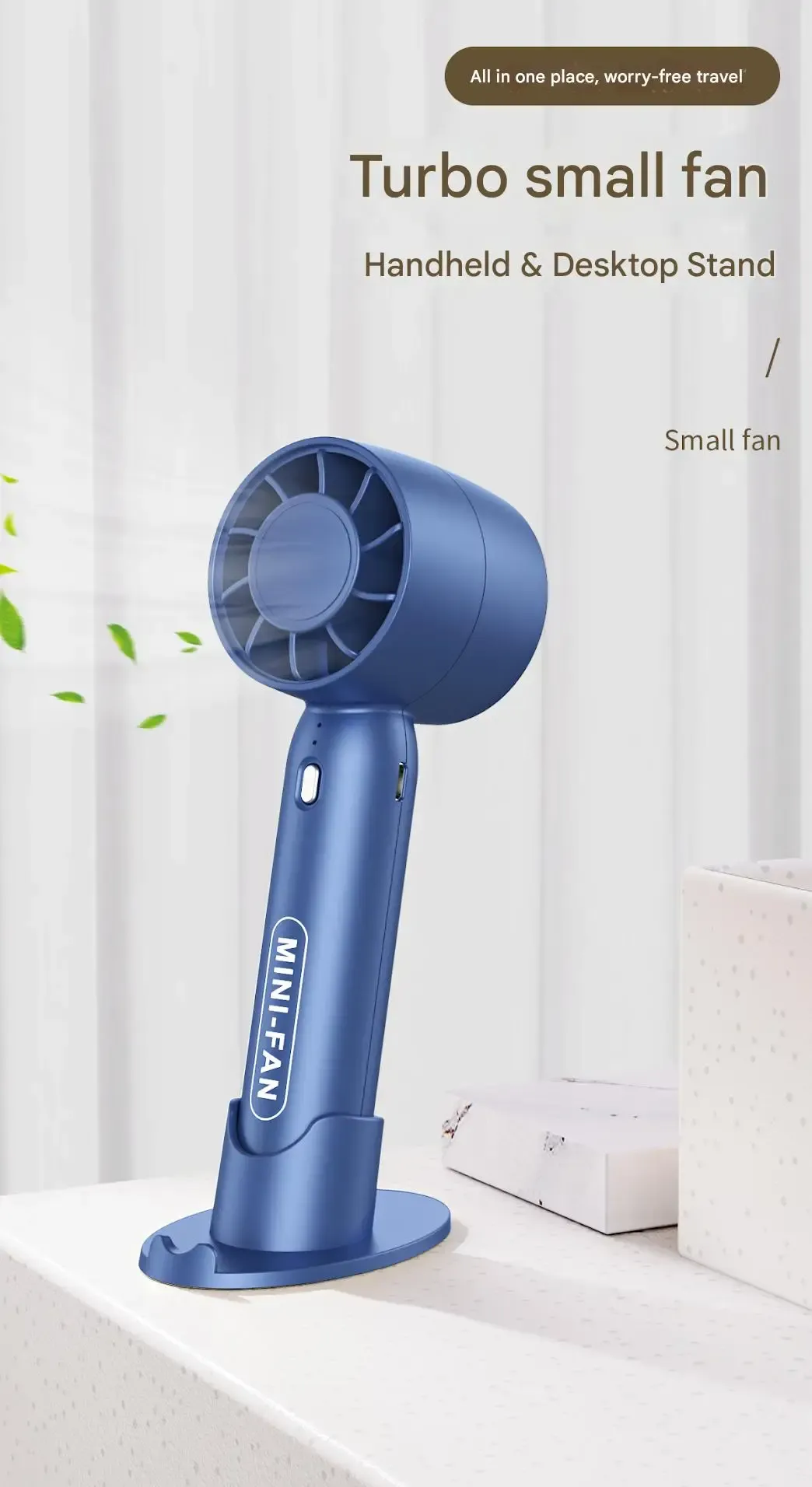 Mini ventilateur portable Turbo, vue d'ensemble du design