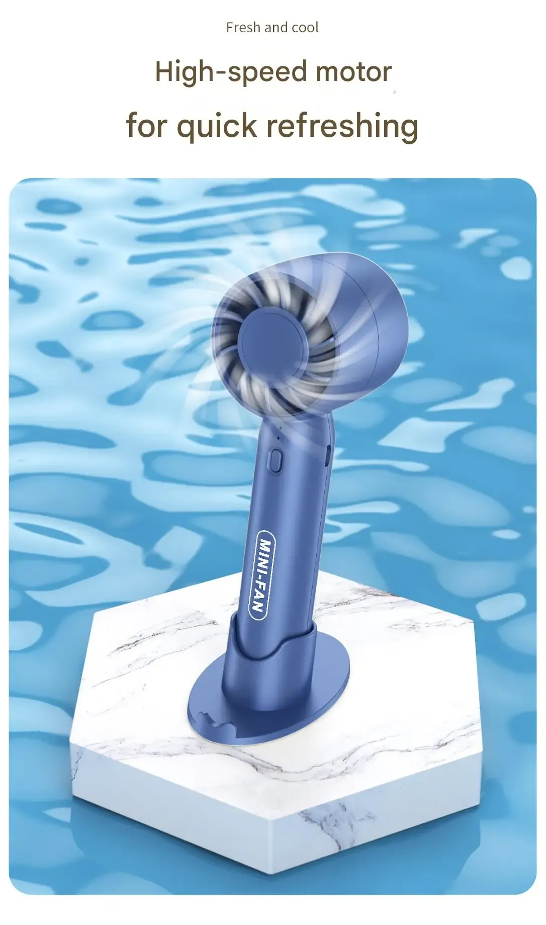 Détail du ventilateur portable Turbo