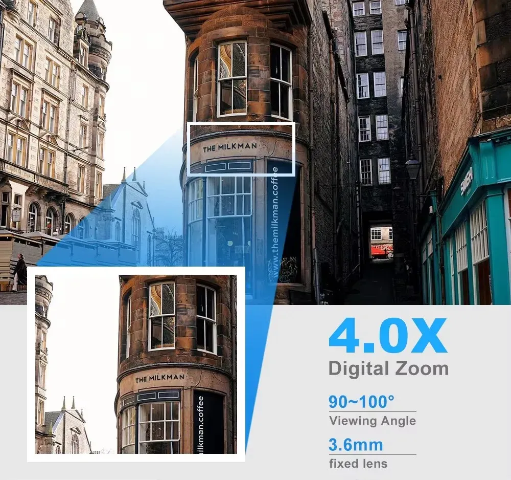 Caméra sans fil WiFi 1080P HD à 360 degrés, pour usage intérieur et extérieur 4