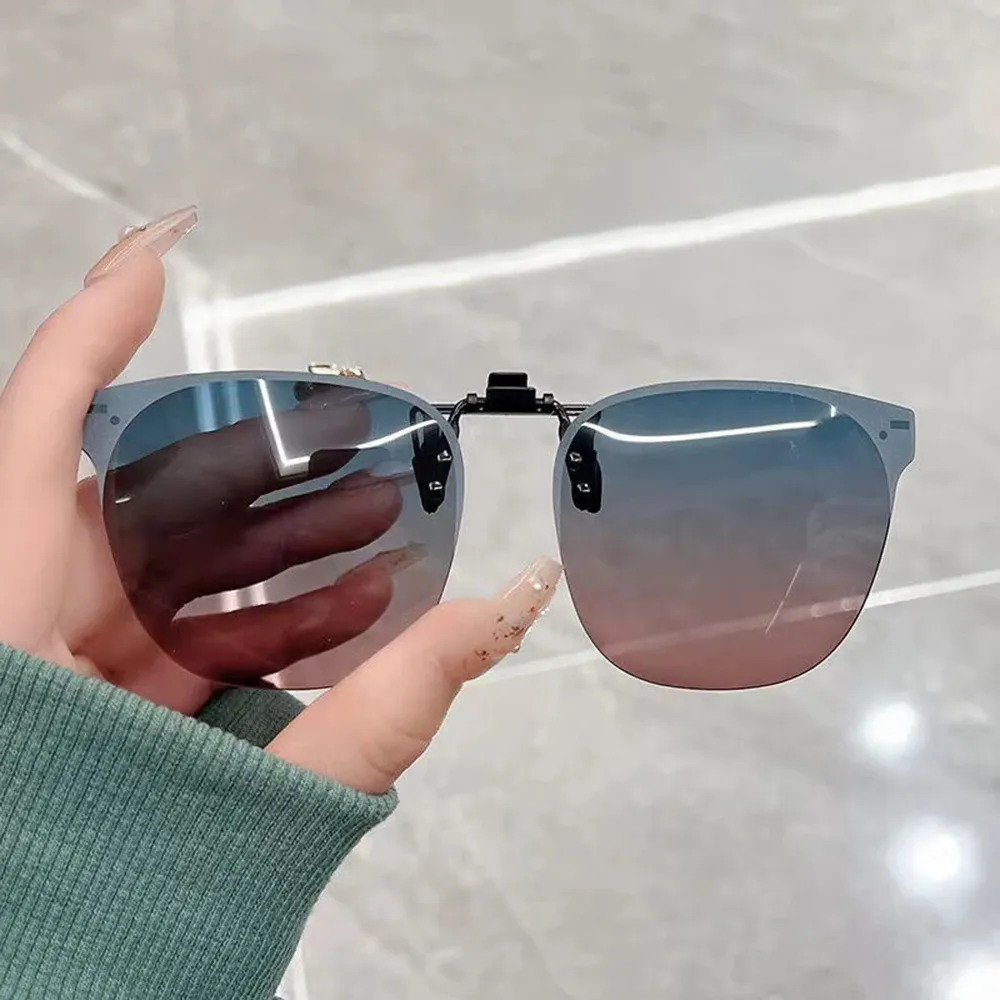 Lunettes de soleil polarisées photochromiques pour hommes et femmes, à pince et rabattables, protection anti-UV400, verres dégradés, vision nocturne, marque KLASSNUM 3