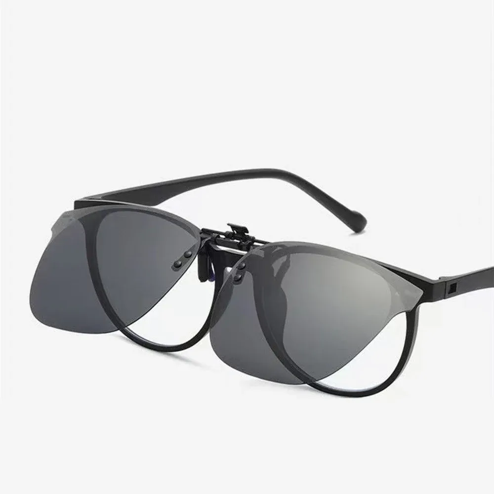 Lunettes de soleil polarisées photochromiques pour hommes et femmes, à pince et rabattables, protection anti-UV400, verres dégradés, vision nocturne, marque KLASSNUM 4