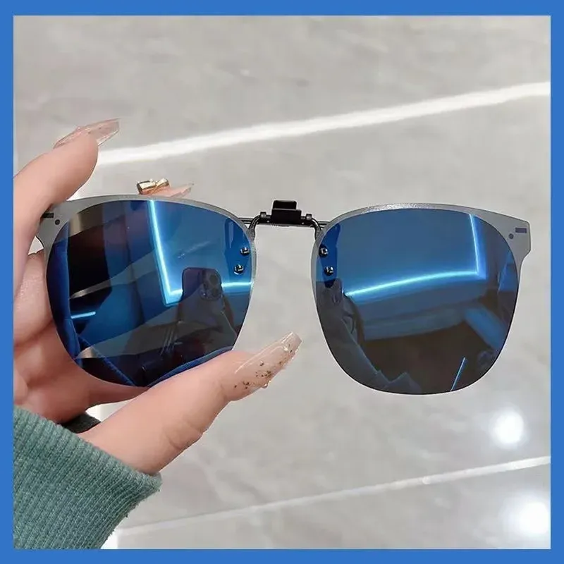 Lunettes de soleil polarisées photochromiques pour hommes et femmes, à pince et rabattables, protection anti-UV400, verres dégradés, vision nocturne, marque KLASSNUM 11