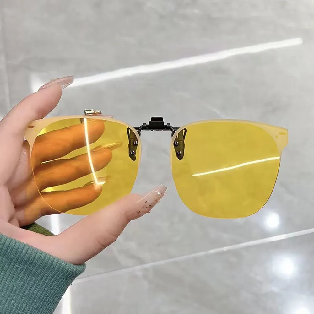 Lunettes de soleil polarisées photochromiques pour hommes et femmes, à pince et rabattables, protection anti-UV400, verres dégradés, vision nocturne, marque KLASSNUM 9