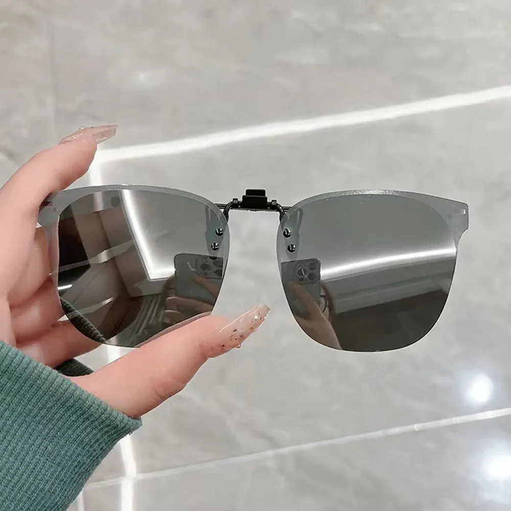 Lunettes de soleil polarisées photochromiques pour hommes et femmes, à pince et rabattables, protection anti-UV400, verres dégradés, vision nocturne, marque KLASSNUM 8