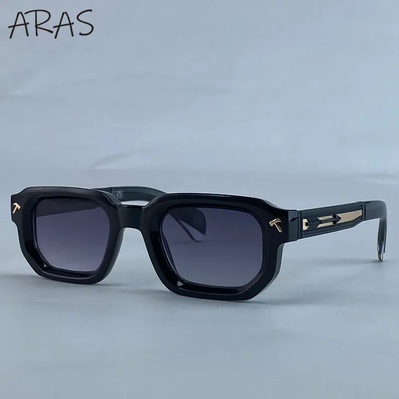 Lunettes de soleil polarisées carrées pour hommes, style vintage, protection UV400 13