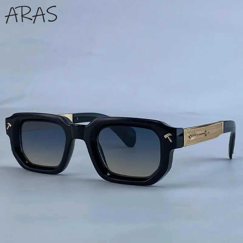 Lunettes de soleil polarisées carrées pour hommes, style vintage, protection UV400 16