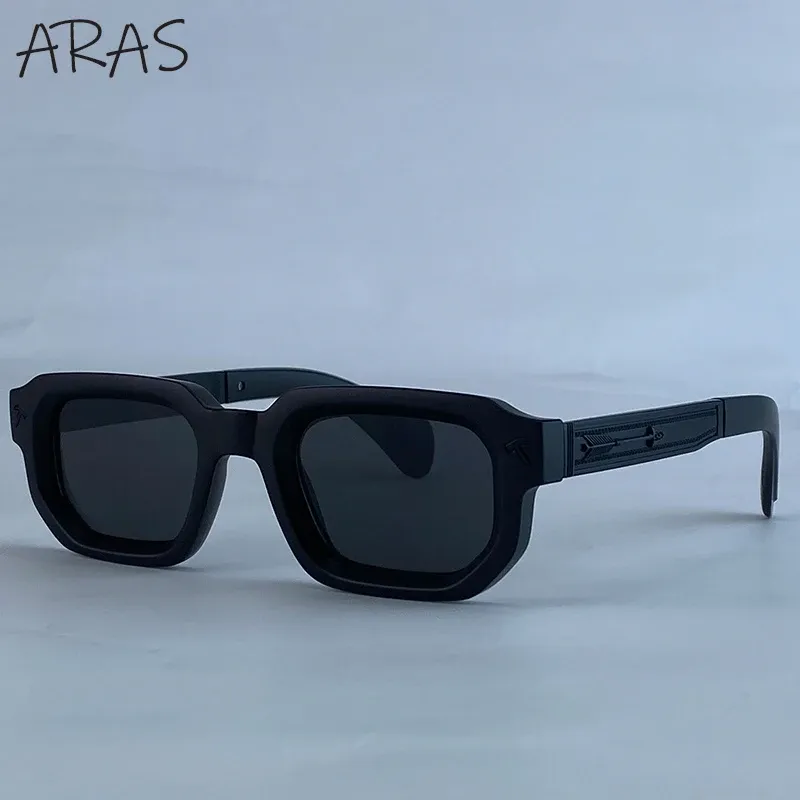 Lunettes de soleil polarisées carrées pour hommes, style vintage, protection UV400 8