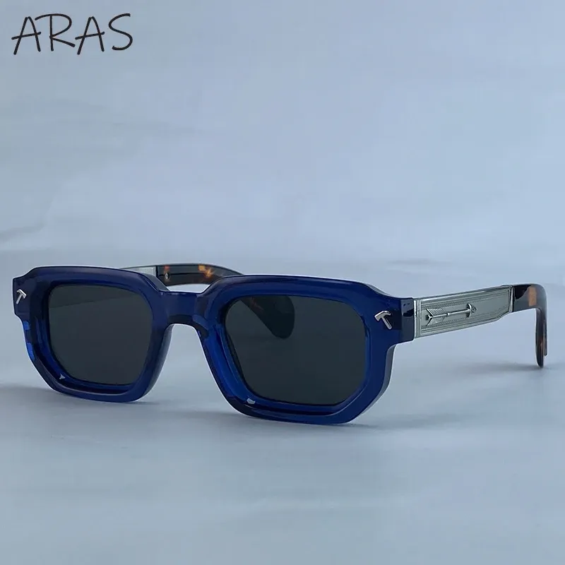 Lunettes de soleil polarisées carrées pour hommes, style vintage, protection UV400 10