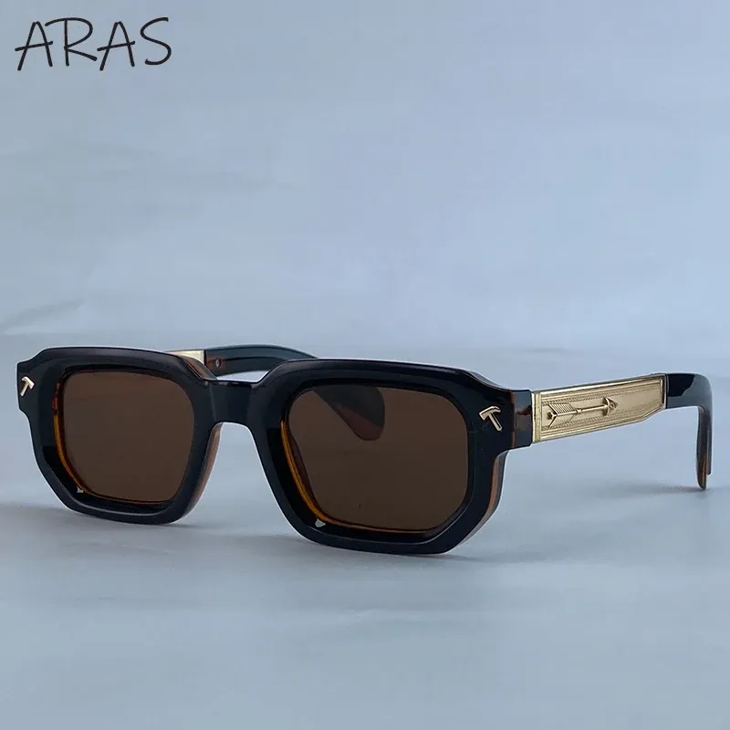 Lunettes de soleil polarisées carrées pour hommes, style vintage, protection UV400 11