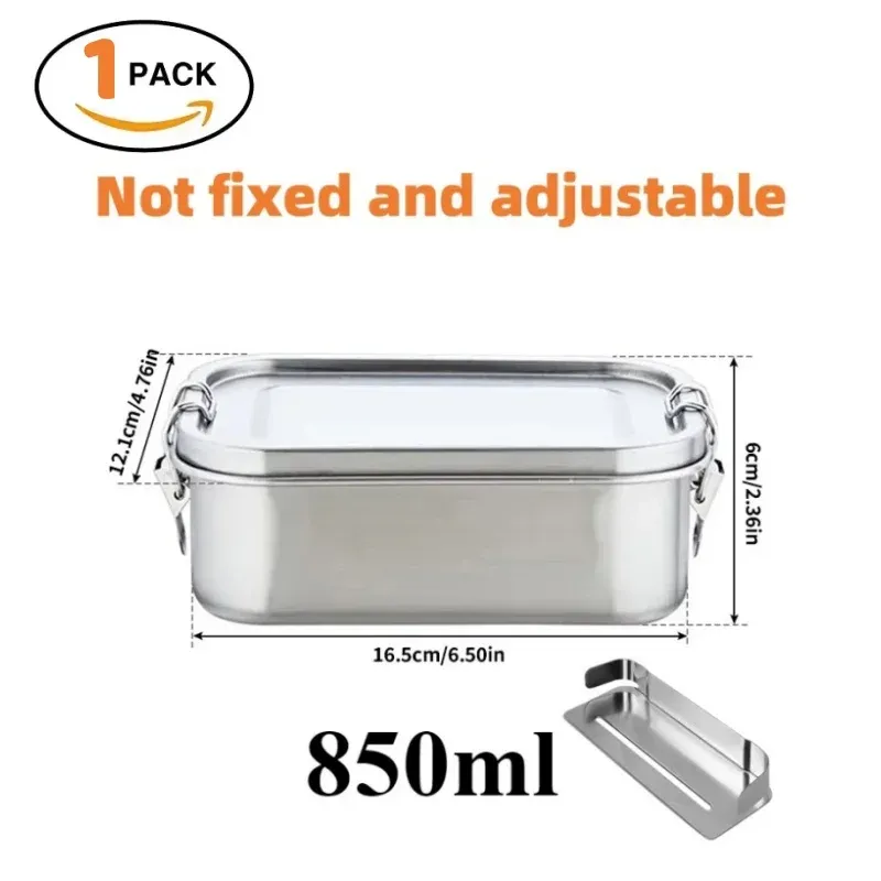 Boîte à repas Bento pour adultes en acier inoxydable 304, hermétique, pour la préparation des repas, sans BPA 9
