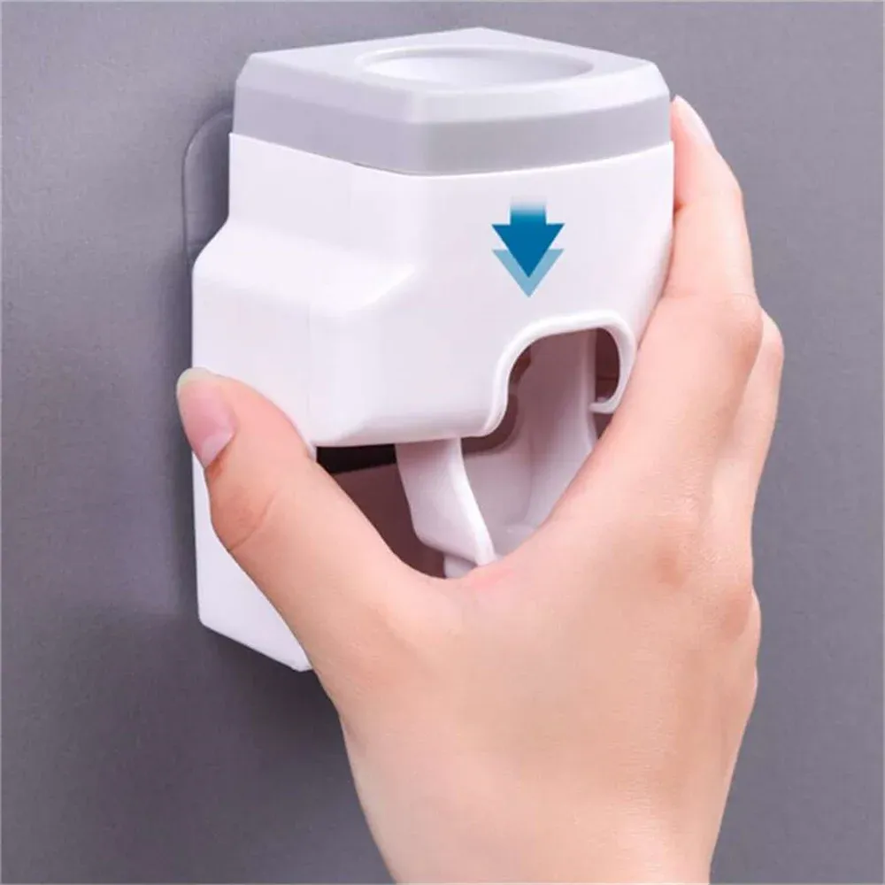 Détail du distributeur de dentifrice