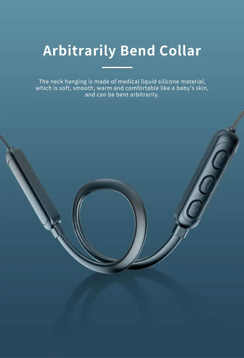 Casque d'écoute porté autour du cou