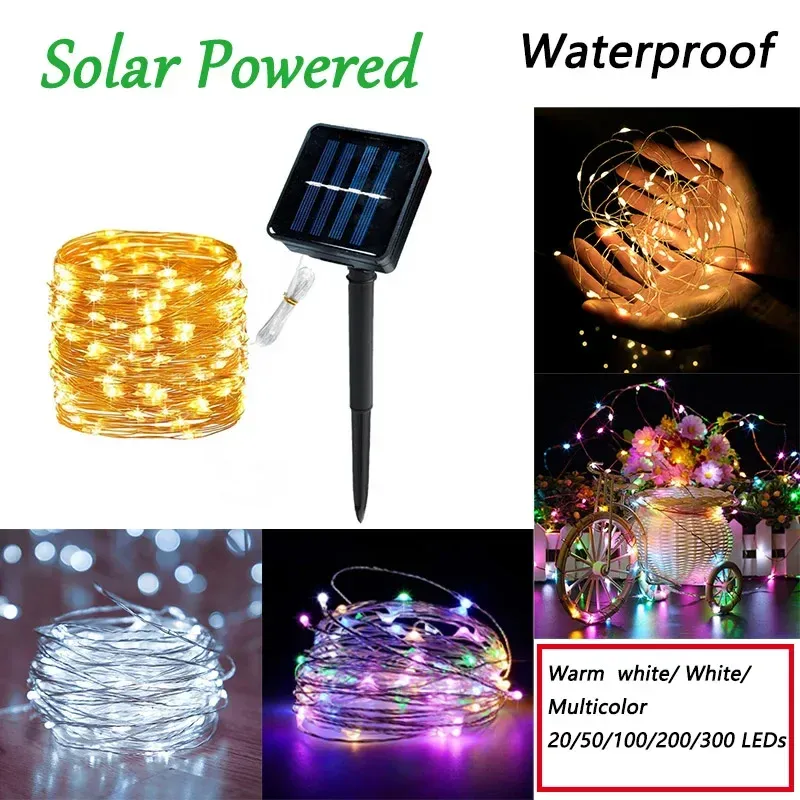 Détail des ampoules LED de la guirlande féerique