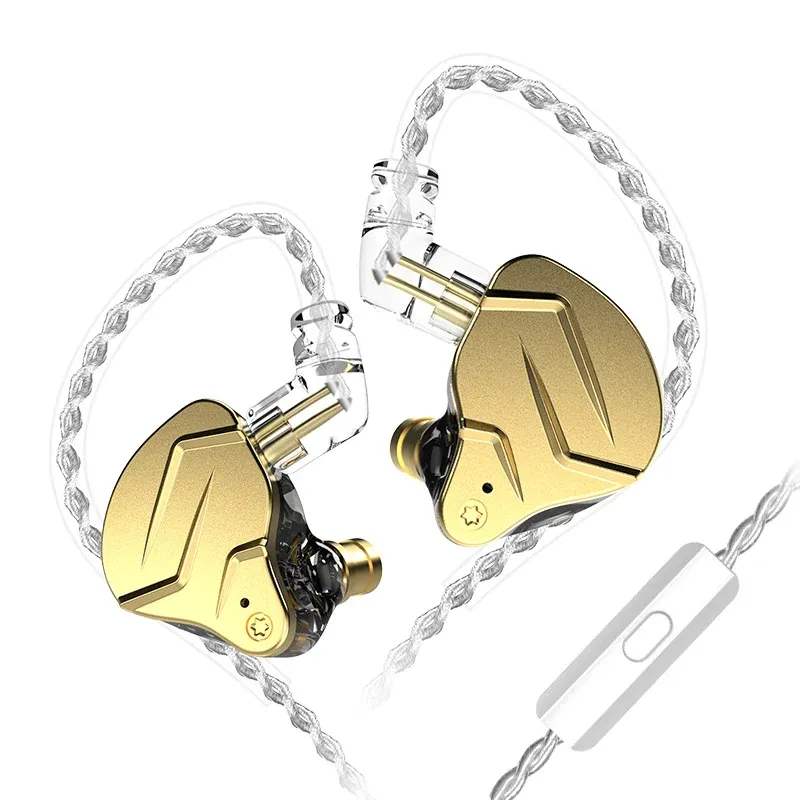 KZ ZSN Pro X Écouteurs filaires en métal, technologie hybride 1BA + 1DD, crochets d'oreille, écouteurs intra-auriculaires avec microphone, idéaux pour le sport 9
