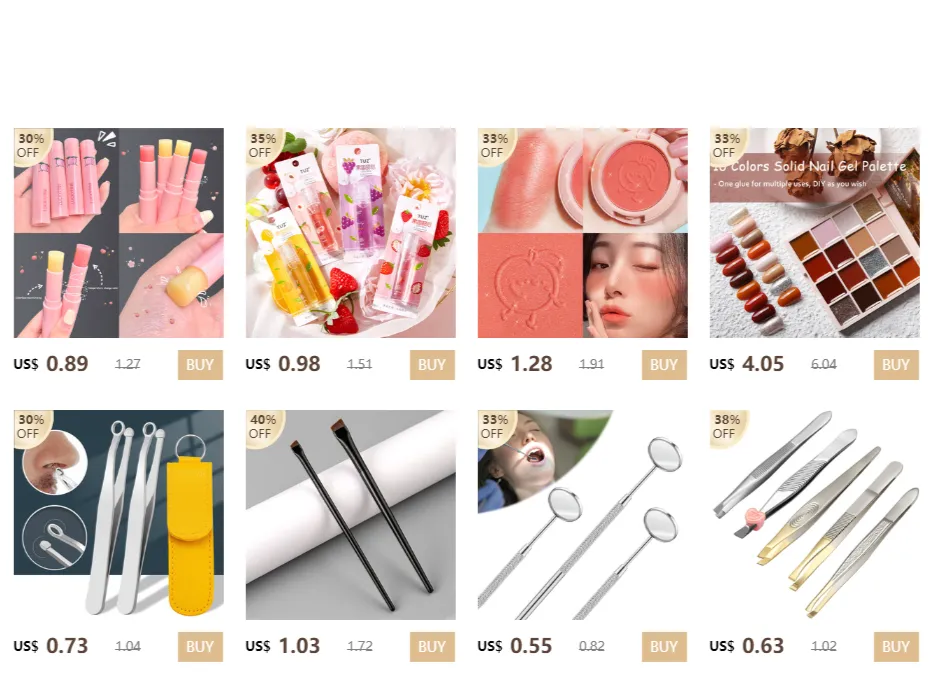 Tondeuse à sourcils pliante rose et ensemble d'outils de maquillage en acier inoxydable
