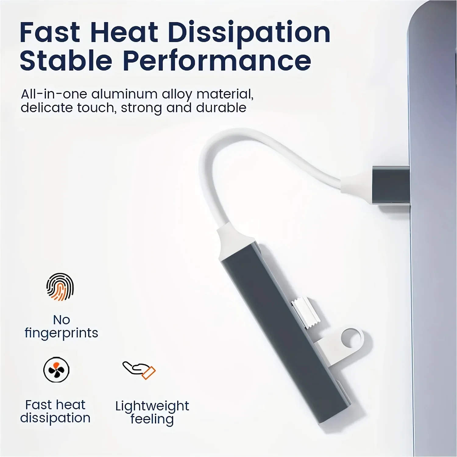 Hub USB-C multiport, design compact et épuré