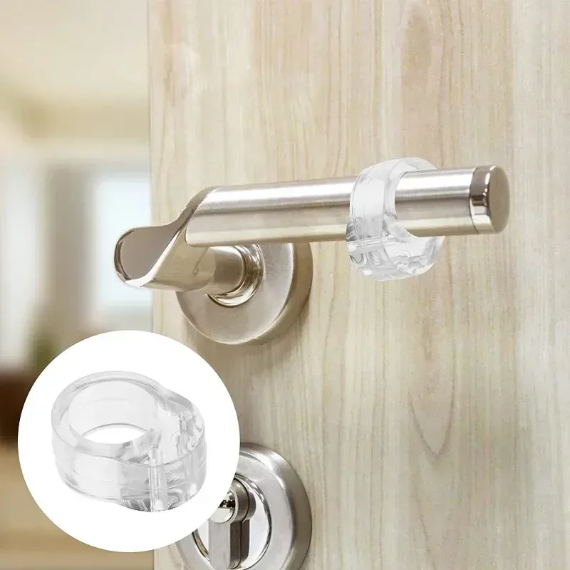 Butée de porte transparente, vue rapprochée