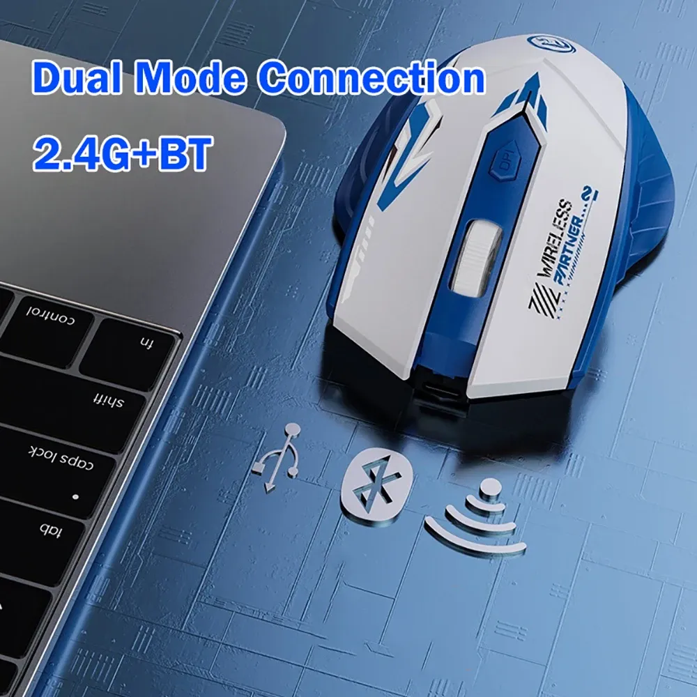 Connexion double mode de la souris sans fil