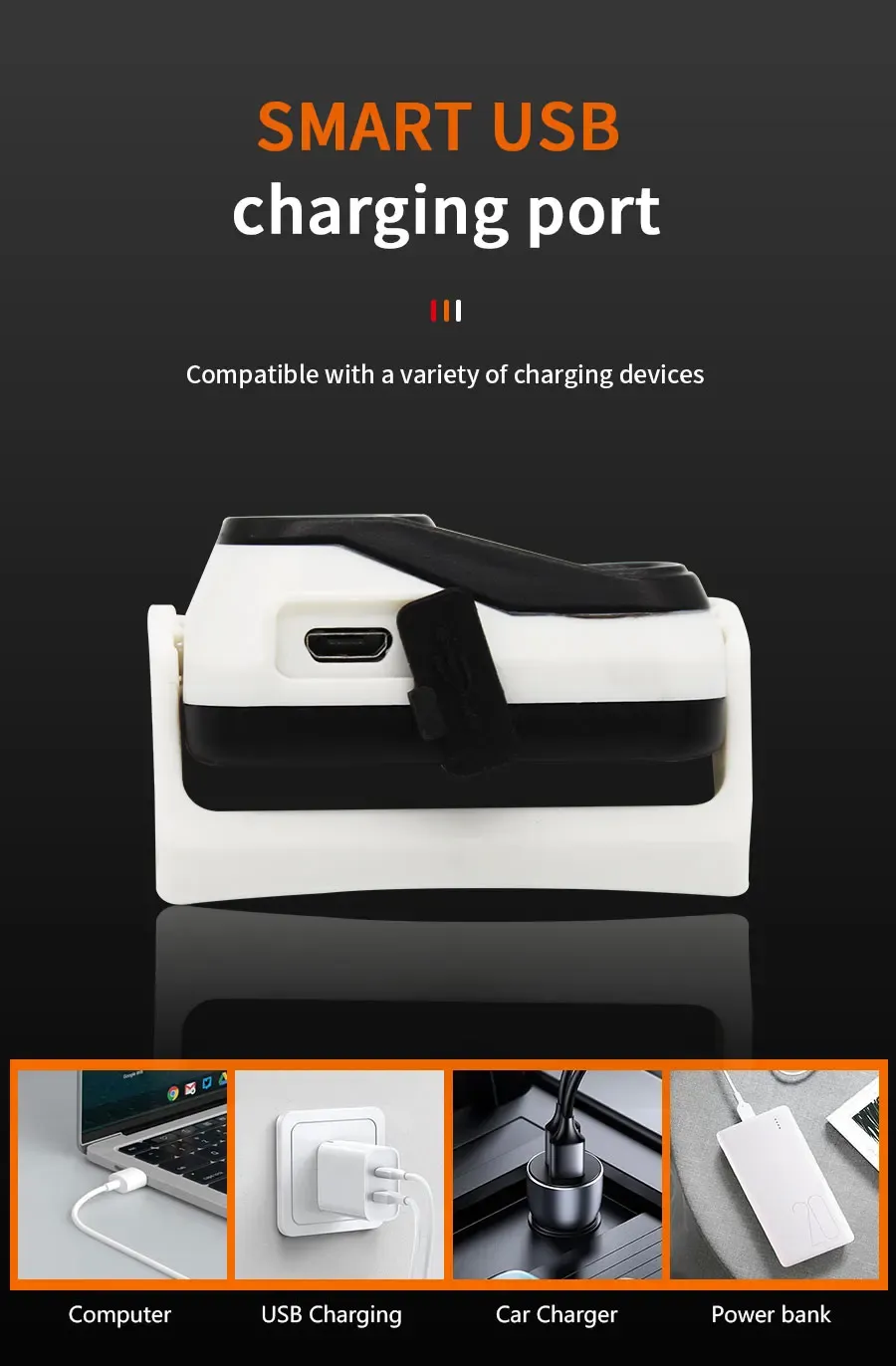 Lampe frontale au camping