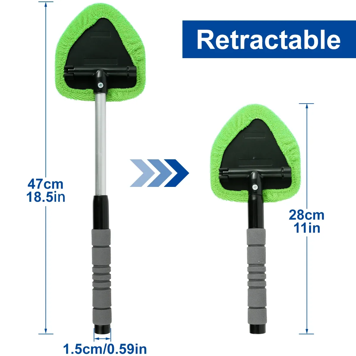 Détail du kit de nettoyage de pare-brise