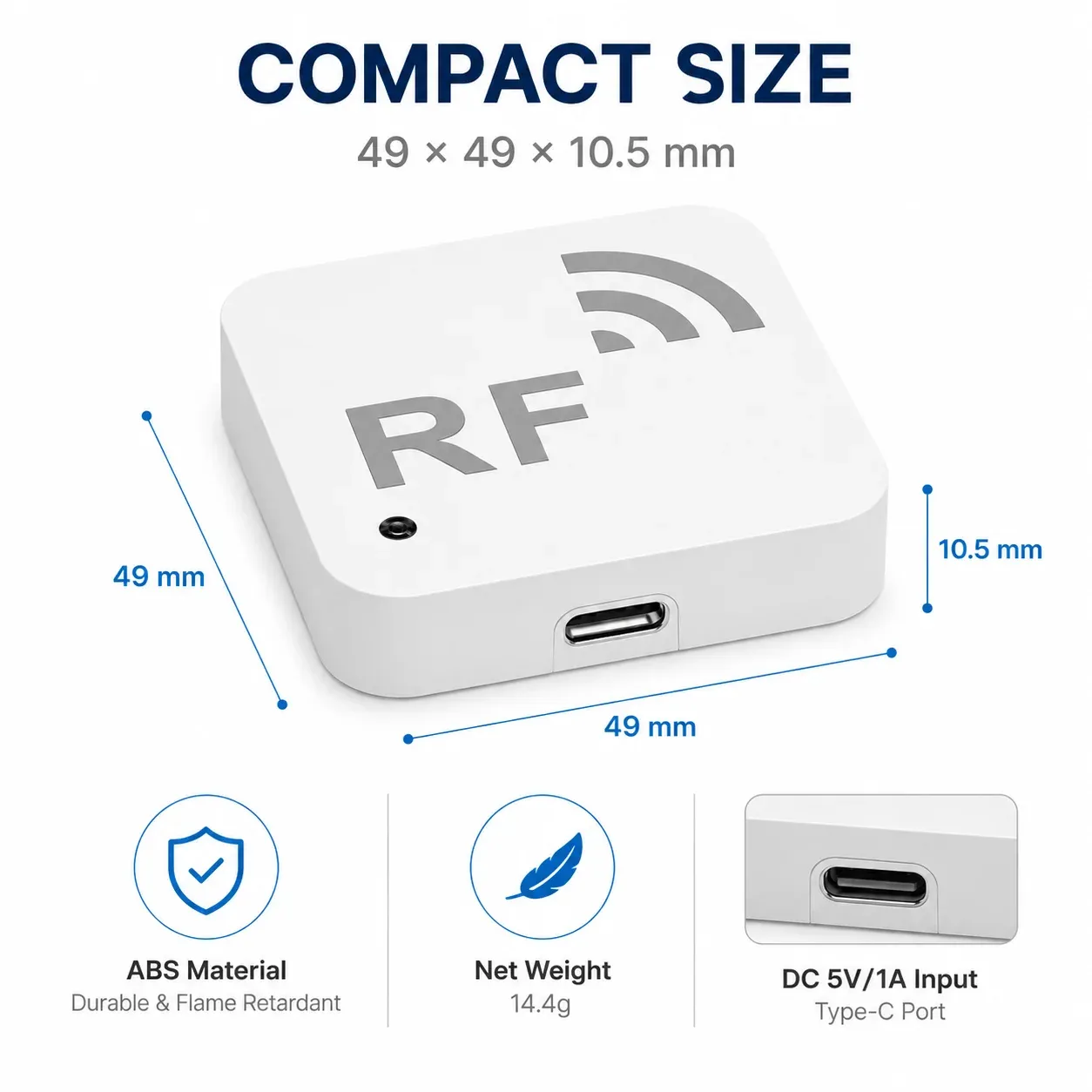 Télécommande intelligente WiFi RF, fonctionnalités principales