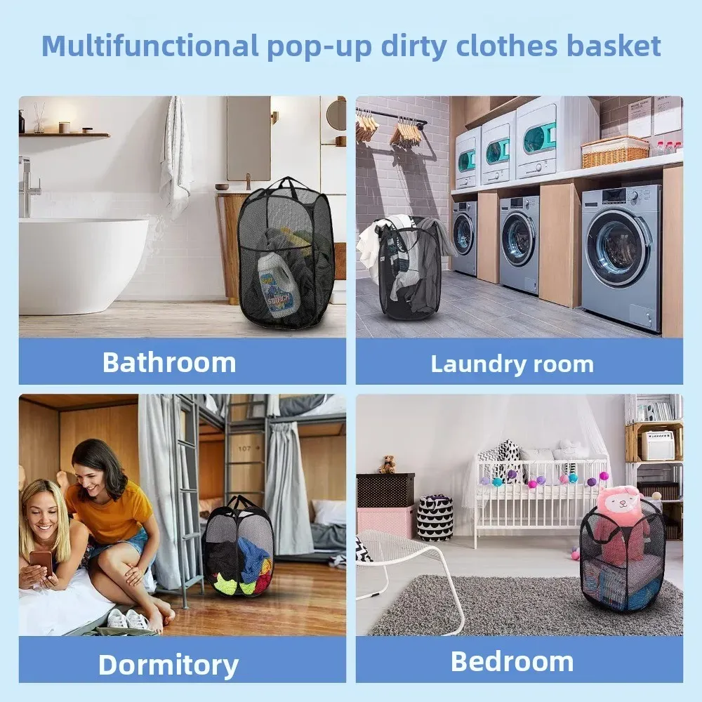 Panier à linge pliable dans un intérieur moderne