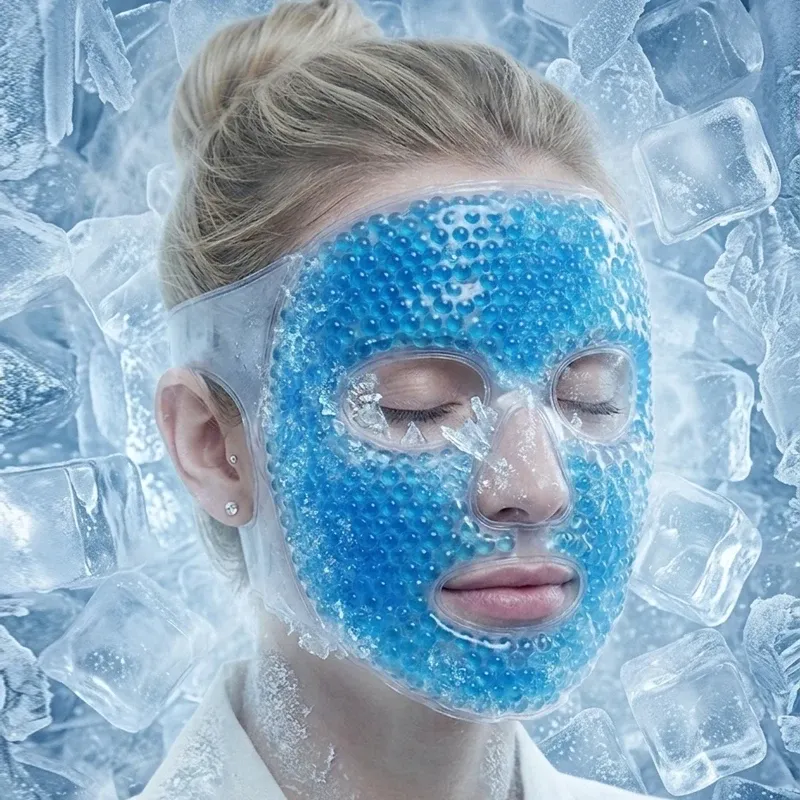 Détail du masque pour les yeux en gel