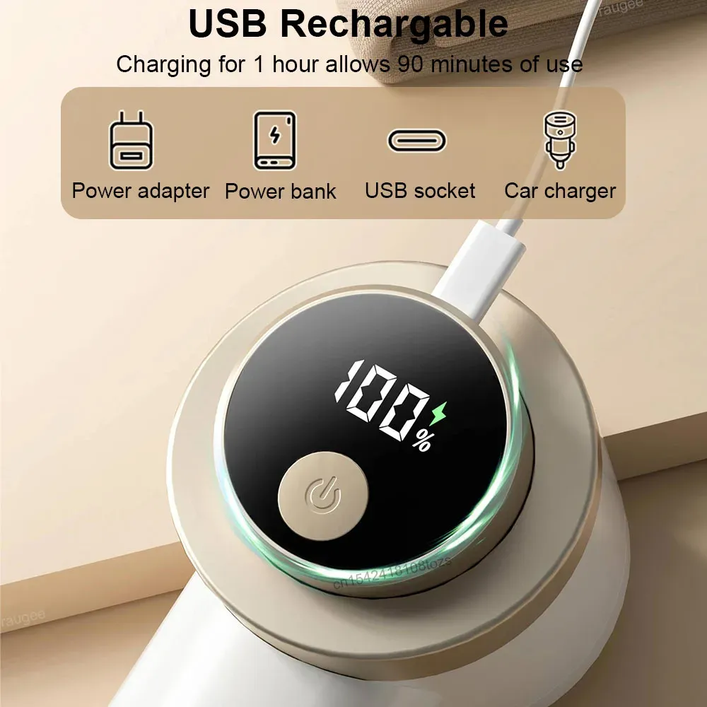 Dissolvant de peluches électrique professionnel pour vêtements, rechargeable par USB 6
