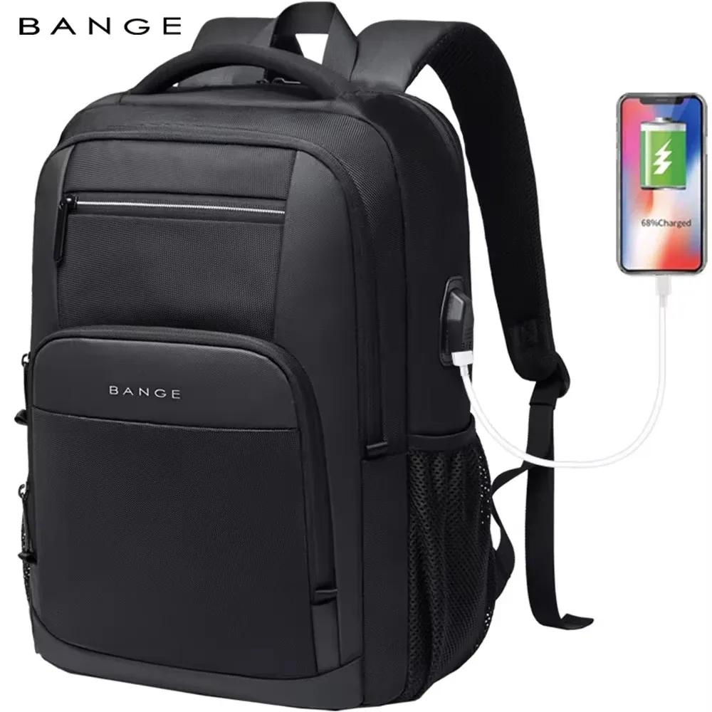 Sac à dos léger de 15,6 pouces pour ordinateur portable, étanche, avec port de charge USB, multifonction, pour voyage, randonnée et école, pour homme - Image 1