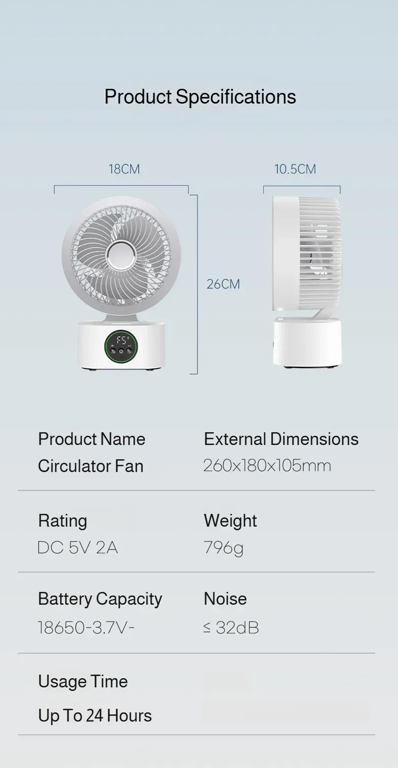 Ventilateur portable dans un intérieur élégant