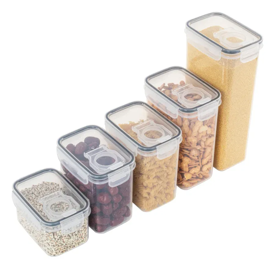 Organisation de cuisine avec conteneurs hermétiques