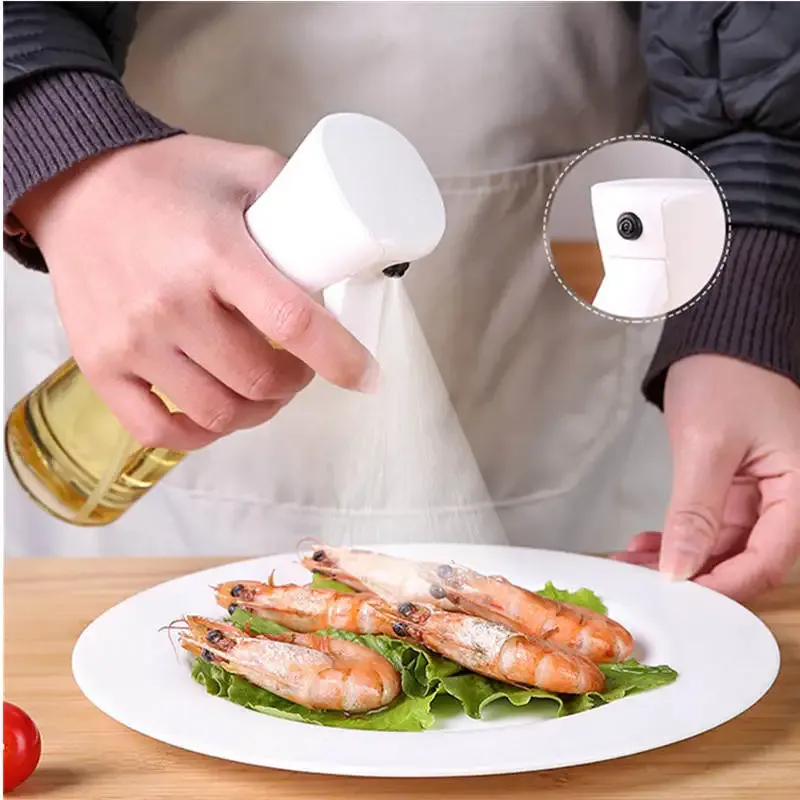 Bouteille pulvérisateur d'huile pour la cuisine et le barbecue, en plastique de qualité alimentaire 4