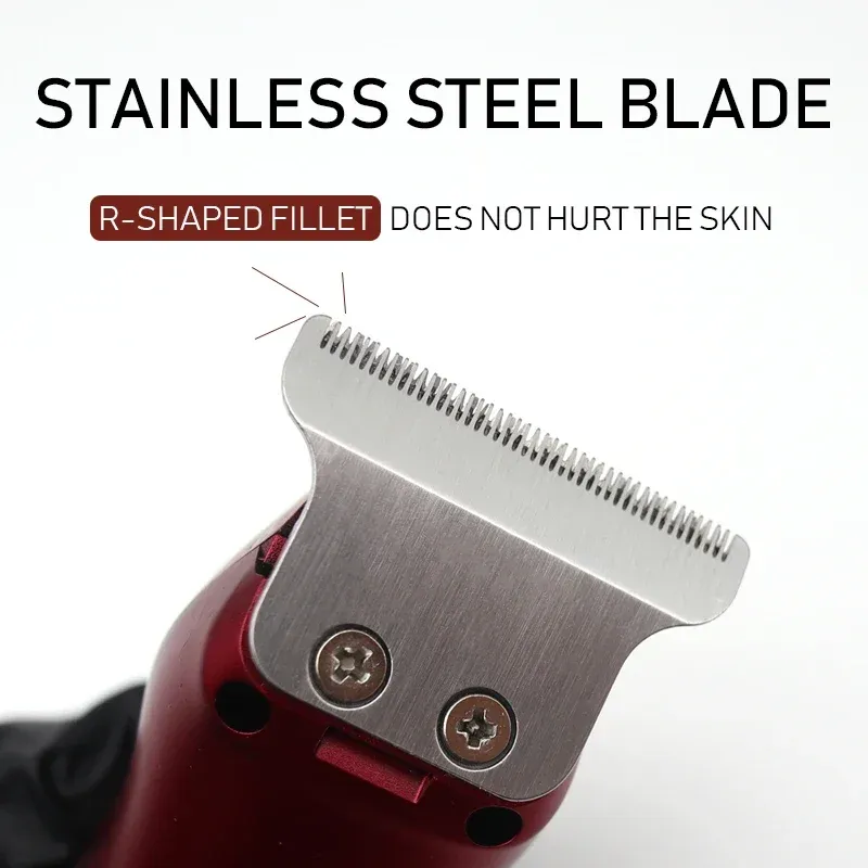 Tondeuse à cheveux professionnelle CHAOER A97 pour hommes, tondeuse de précision à lame 0 mm, tondeuse sans fil rechargeable USB 4