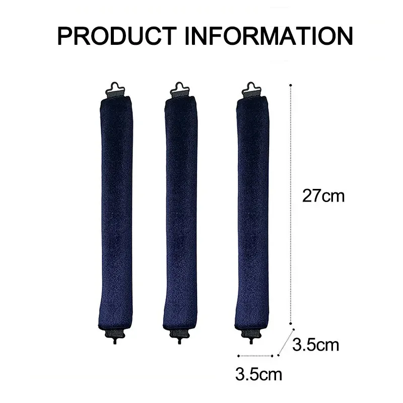 Bigoudis sans chaleur, bandeau boucleur sans chaleur, pour boucles sans effort avec crochet, rouleaux à cheveux souples et flexibles pour dormir, outils capillaires 3