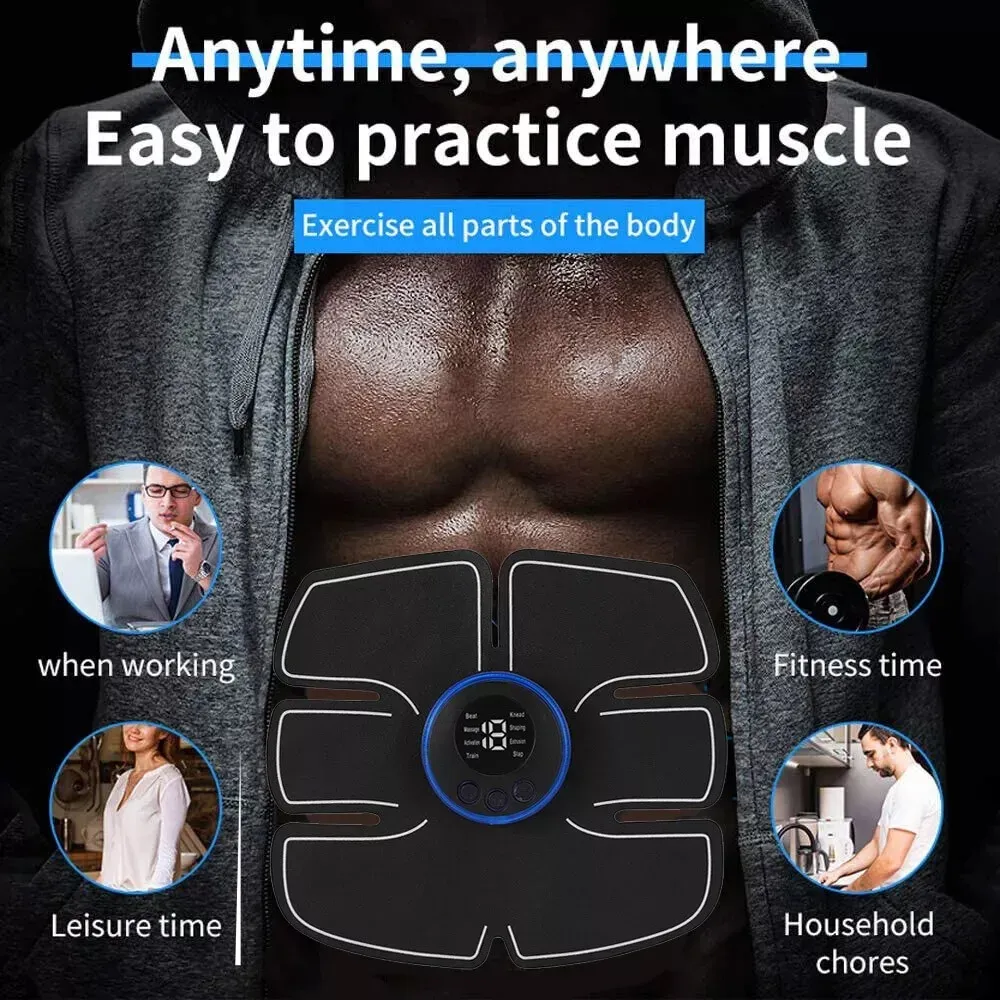 Stimulateur musculaire électrique pour bras, abdominaux, jambes et dos, appareil de massage et de remise en forme corporelle 2