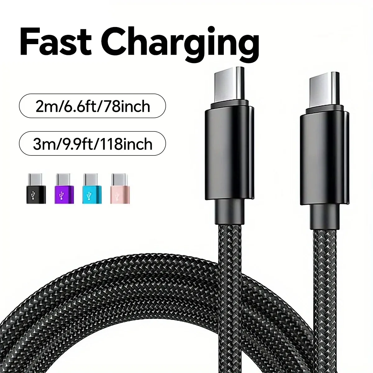 Câble de charge USB-C premium en nylon