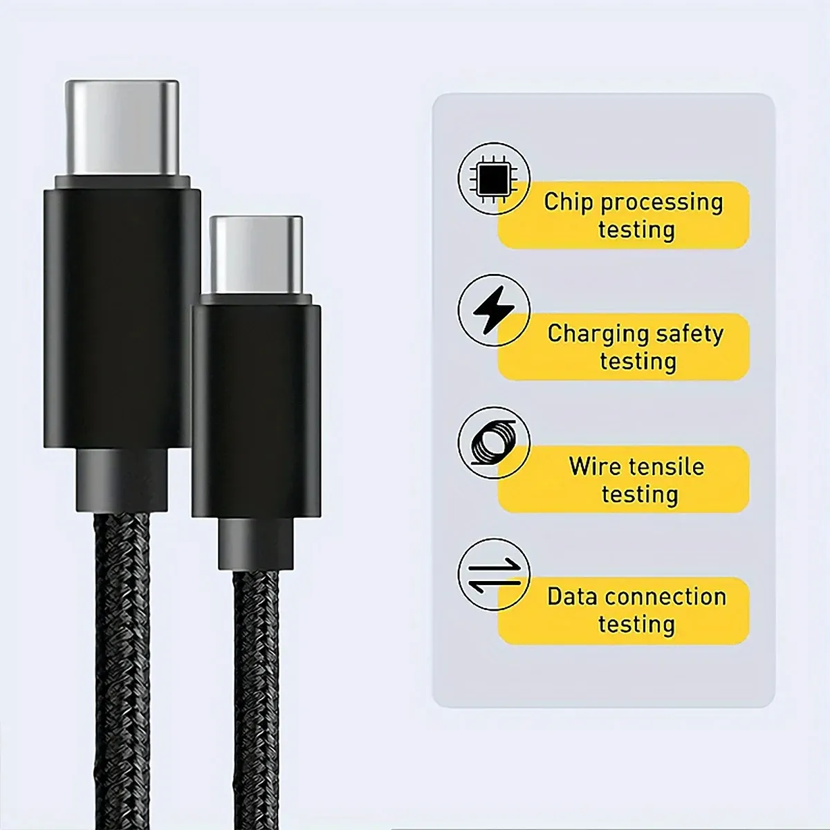 Câble de charge en situation d'utilisation