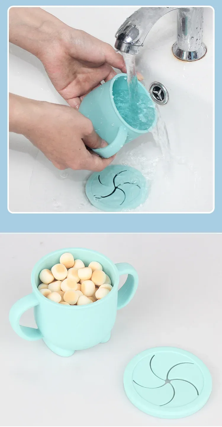 Boîte de stockage en silicone pour enfants, mise en situation