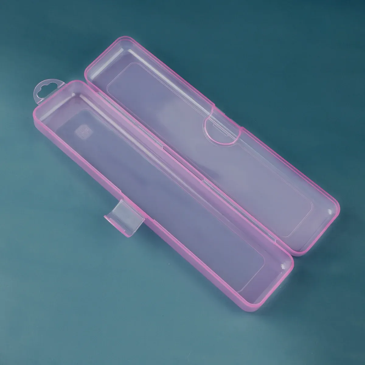 Boîte de rangement portable transparente avec couvercle pour pinceaux de maquillage, crayons à sourcils, baguettes et accessoires de beauté 6
