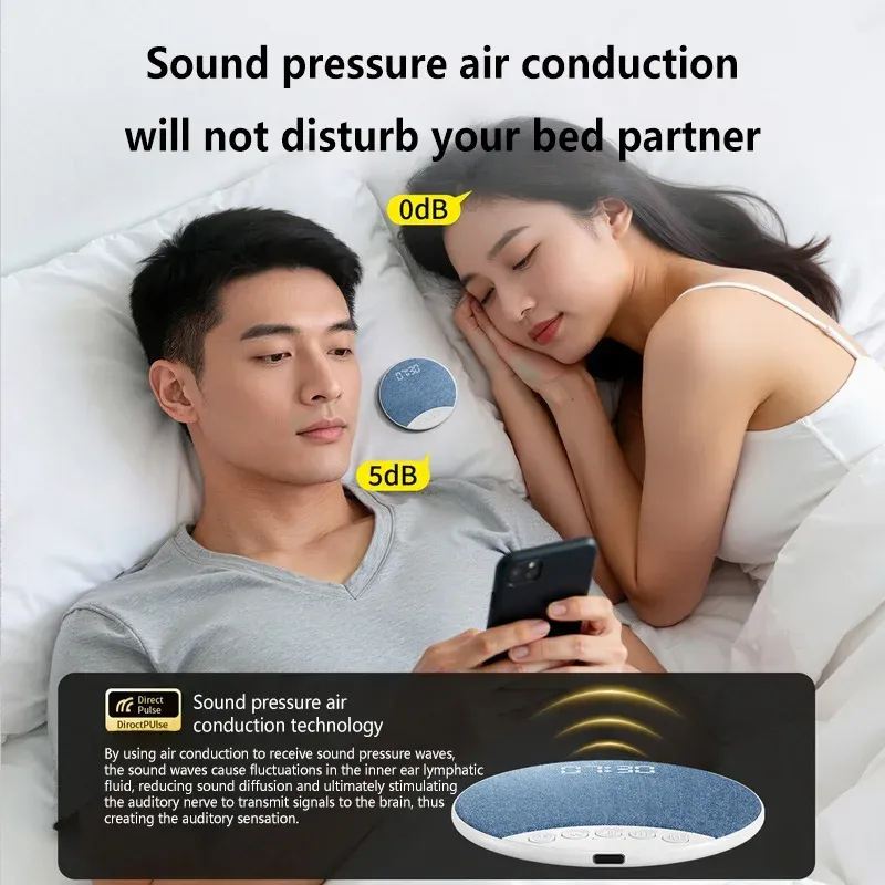 Haut-parleur de sommeil sous oreiller OnePlus Bluetooth 5.4 avec bruit blanc réglable, réveil, livres audio et histoires 3