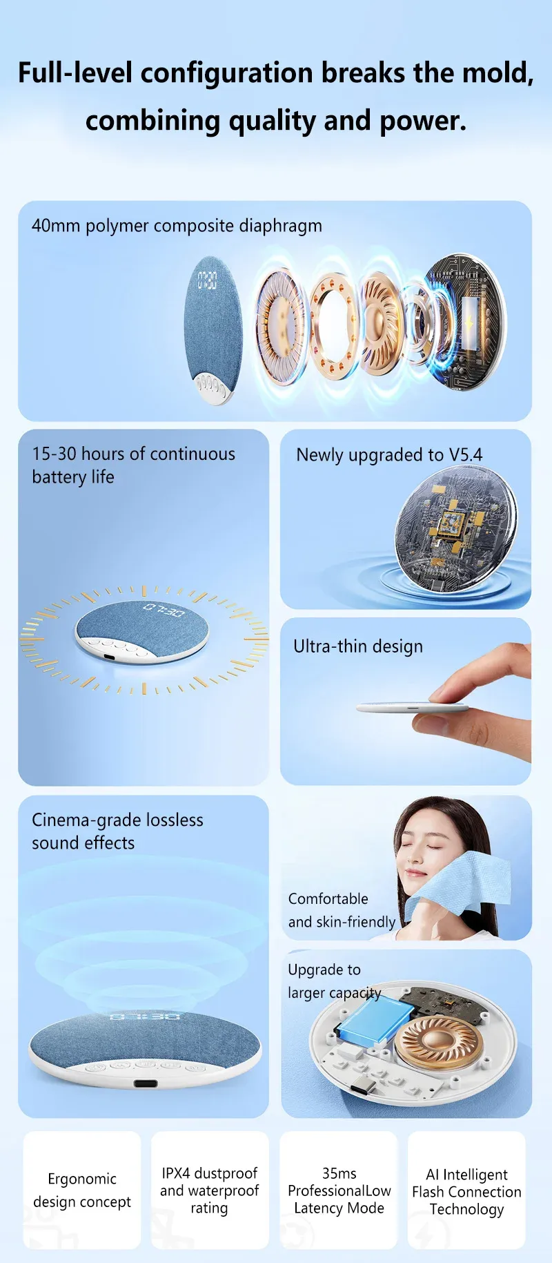 Utilisation du haut-parleur de sommeil OnePlus au lit